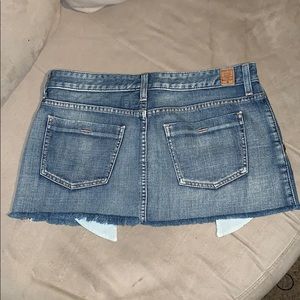 Denim mini skirt